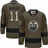 Glued Edmonton Oilers #11 Mark Messier Green Salute to Service NHL Jersey,baseball caps,new era cap wholesale,wholesale hats